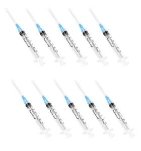 SYRINGES 3ML 1.5IN 10 PIECE Crowx Labs USA SYRINGES 3ML 1.5IN 10 PIECE Crowx Labs USA