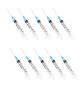 SYRINGES 3ML 1.5IN 10 PIECE Crowx Labs USA SYRINGES 3ML 1.5IN 10 PIECE Crowx Labs USA