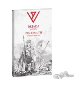 Dinabolyn 10 Driada Medical EU packaging Dinabolyn 10 by Driada Medical EU tablet product packaging