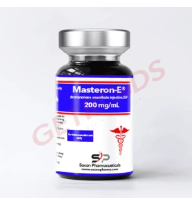 Masteron E 200 mg/ml 10 ml Saxon Pharma USA Masteron E 200 mg/ml 10 ml vial by Saxon Pharma USA product packaging