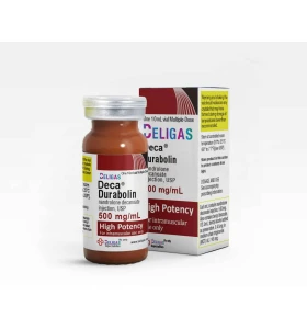 Deca Durabolin 500mg 10ml Beligas Pharma INT Deca Durabolin 500mg 10ml vial by Beligas Pharma INT product packaging
