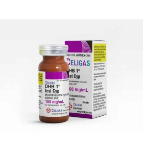 DHB 1 Test Cyp 100mg 10ml Beligas Pharma INT DHB 1 Test Cyp 100mg 10ml vial by Beligas Pharma INT product packaging