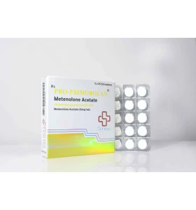 Pro-Primobolan 25mg 50 Tabs Beligas Pharma INT Pro-Primobolan 25mg 50 tablets by Beligas Pharma INT product packaging
