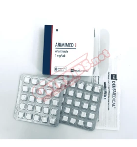 ARIMIMED 1 Deus Medical Anastrozole tablets ARIMIMED 1 Deus Medical Anastrozole 1 mg tablets box