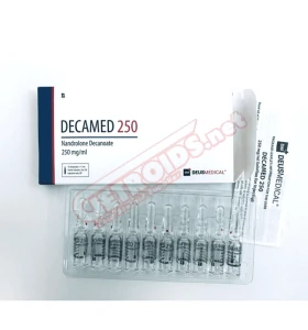 DECAMED 250 Deus Medical 10 x 1 ml ampoules DECAMED 250 Deus Medical 250 mg ml injectable ampoules box