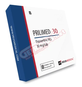 Prilimed 30 Deus Medical 30mg tablets Prilimed 30 Deus Medical tablet product packaging