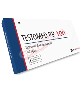 TESTOMED PP 100 Deus Medical 100mg/ml ampoules TESTOMED PP 100 Deus Medical product packaging and ampoule presentation