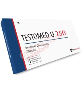 TESTOMED U 250 Deus Medical 250 mg/ml ampoules TESTOMED U 250 Deus Medical ampoules 250 mg per ml product packaging