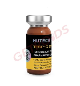 Test C 250 mg/ml 10 ml Hutech Labs USA Test C 250 mg per ml 10 ml vial by Hutech Labs USA product packaging