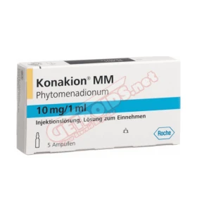 Konakion MM (Vitamin K1) 10 mg 5 Ampoules 1 ml Roche Konakion MM (Vitamin K1) 10 mg 5 Ampoules 1 ml Roche