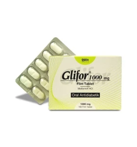 Glifor 1000 mg 100 Tablets Bilim Glifor 1000 mg 100 Tablets Bilim