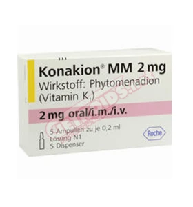 Konakion MM (Vitamin K1) 2mg 5 amps 0.2 ml Roche Konakion MM (Vitamin K1) 2mg 5 amps 0.2 ml Roche