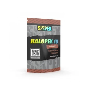 Halopex 10 mg 30 Tablets Sixpex USA Halopex 10 mg 30 Tablets by Sixpex USA product packaging