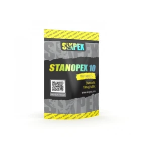 Stanopex 10 mg 100 Tablets Sixpex USA Stanopex 10 mg 100 tablets by Sixpex USA product packaging