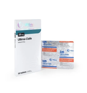 Ultima Cialis 25 mg 50 Tablets Ultima Pharma INT Ultima Cialis 25 mg 50 tablets by Ultima Pharma INT product pack