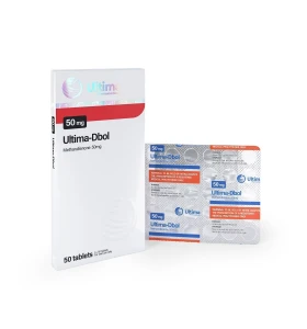 Ultima-Dbol 50 mg 50 Tablets Ultima Pharma INT Ultima-Dbol 50 mg 50 tablets by Ultima Pharma INT product packaging