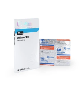 Ultima-Stan 25mg 50 Tablets - Ultima Pharma INT Ultima-Stan 25mg 50 tablets by Ultima Pharma INT product pack