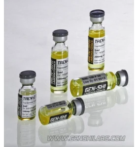 Tren E 500mg 5ml Gen-Shi Labs vial Tren E 500mg 5ml vial by Gen-Shi Labs product packaging